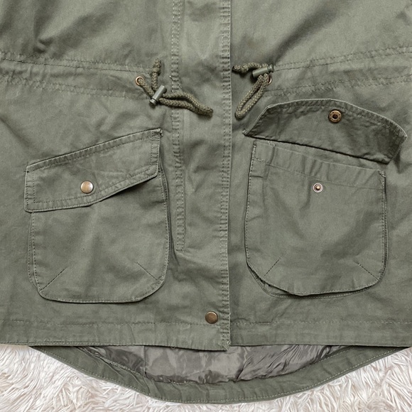 🎉HP🎉 Ambiance Outerwear Utility Jacket 💗 Olive - Picture 10 of 13